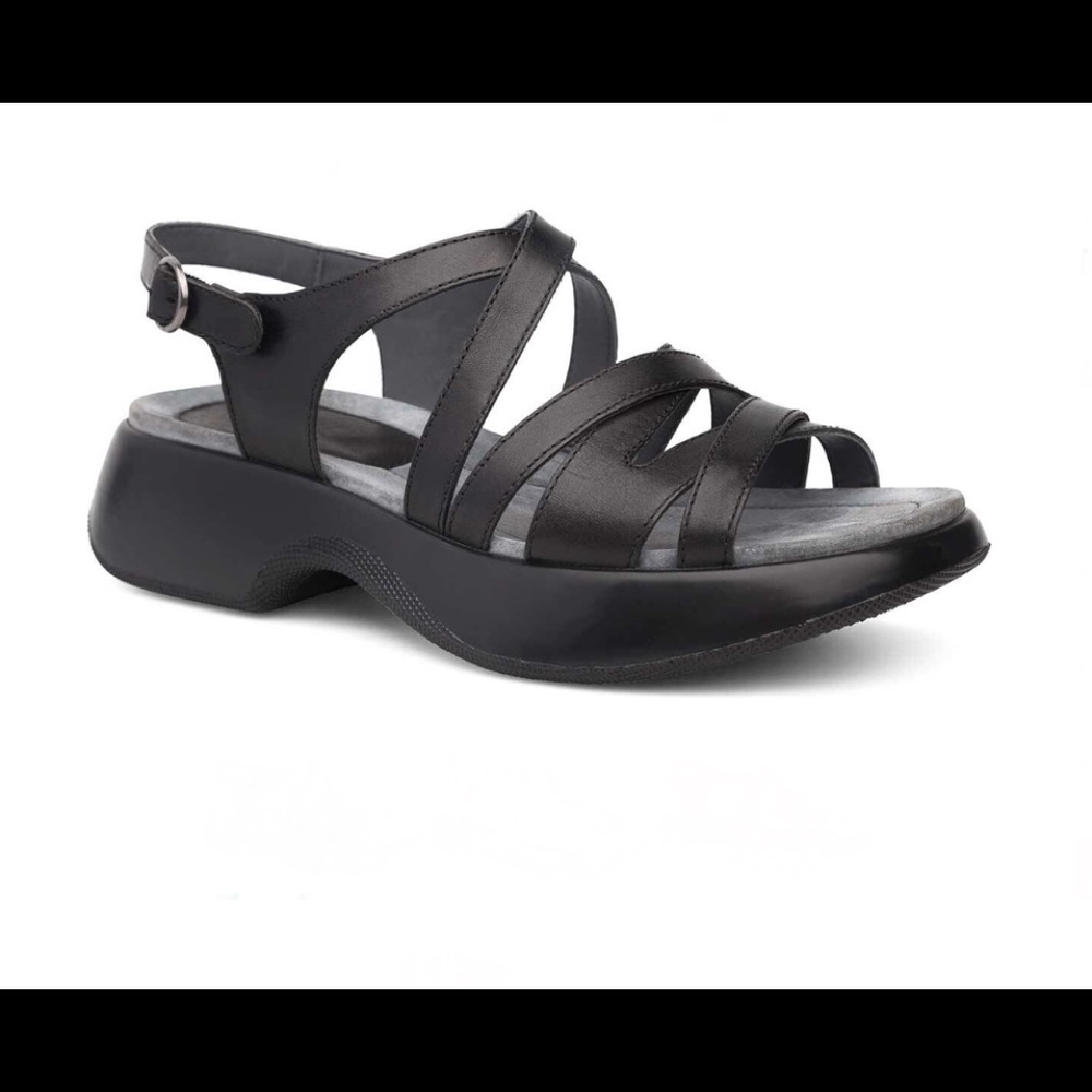 Dansko Lolita Strappy Platform Sandals, Size 41
